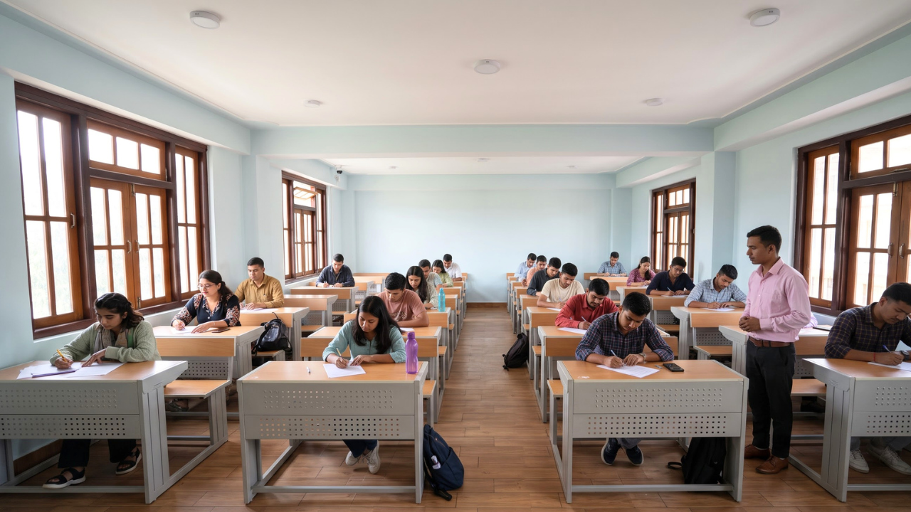 Wide examination hall