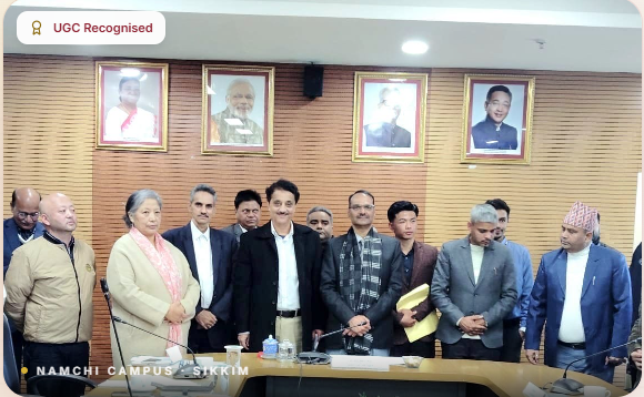 MIT University Sikkim leadership and officials at the Namchi Campus