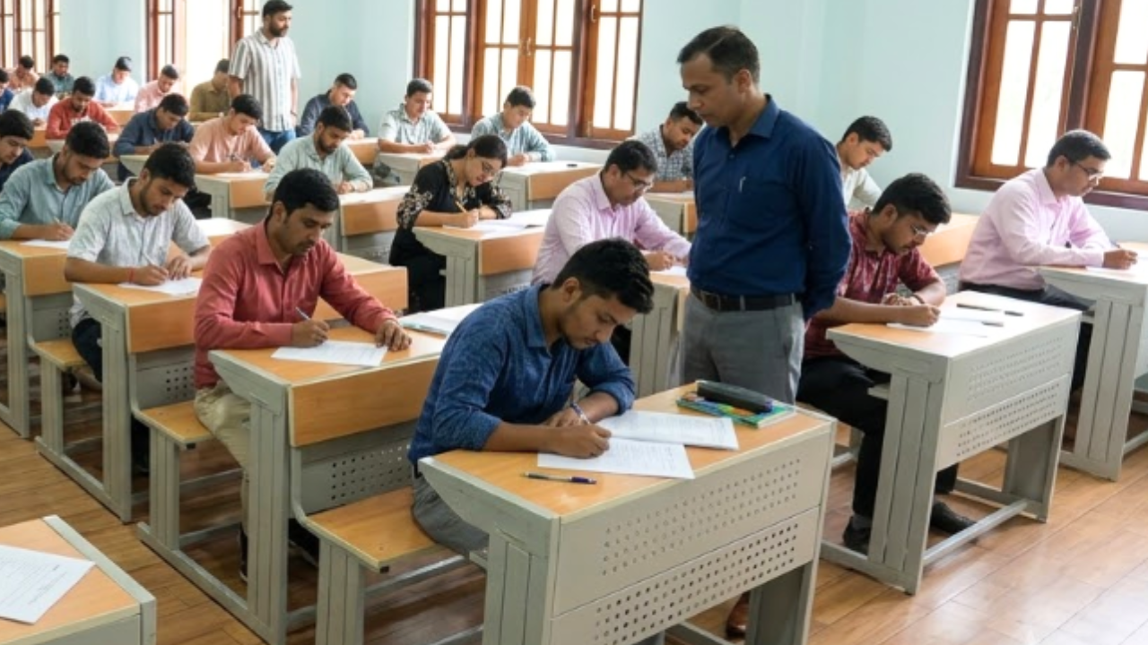 Examination day at MIT University Sikkim